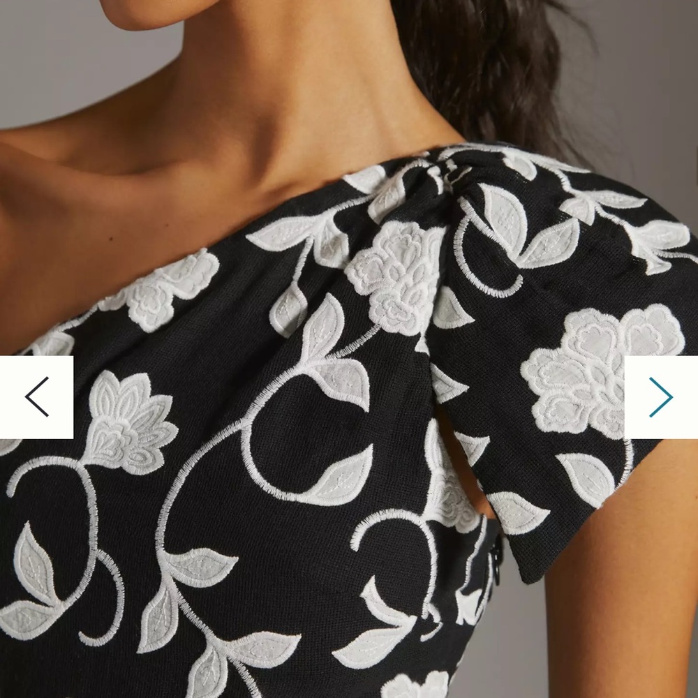 Anthropologie Maeve One shoulder Midi Dress 👗 - Picture 3 of 8